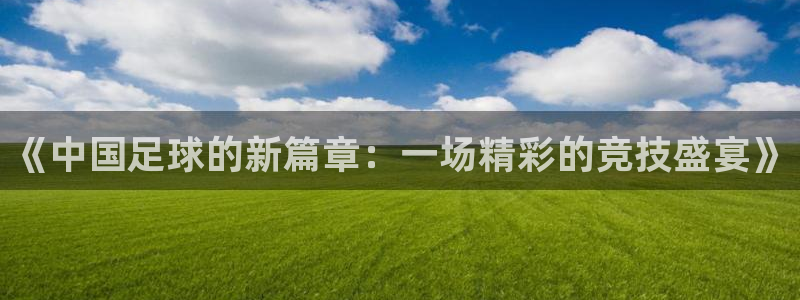 壹号平台网页板：《中国足球的新篇章：一场精彩的竞技盛宴》